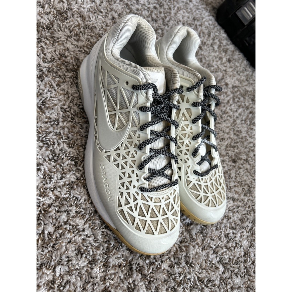 Wmn's SZ 8.5 NIKE Zoom Cage 2 Dragon Tennis Shoes IVORY WHITE 705260-101